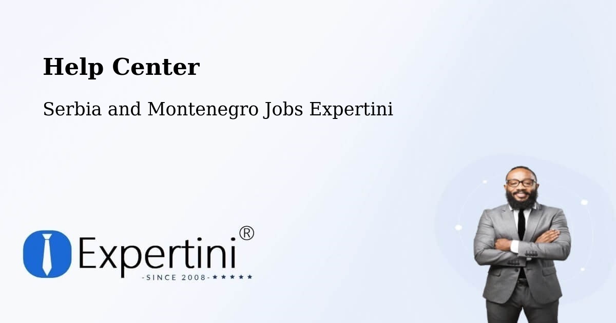 Help Center – Alma - Serbia and Montenegro Jobs Expertini