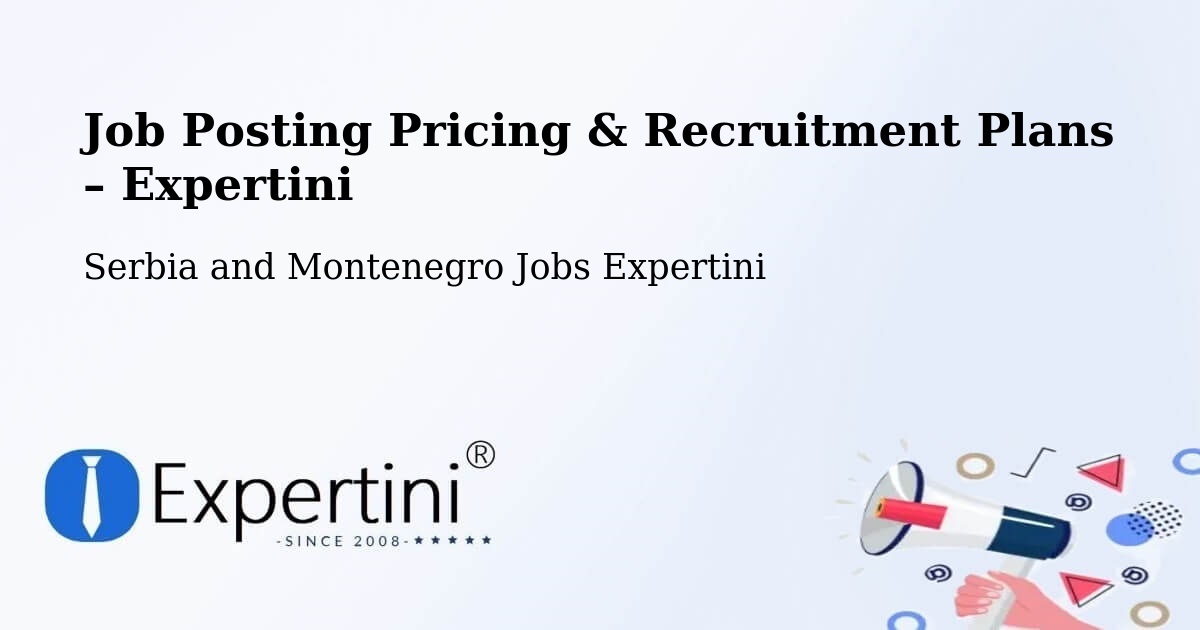 Job Posting Pricing & Recruitment Plans – Alma - Alma, Serbia and Montenegro Jobs Expertini
