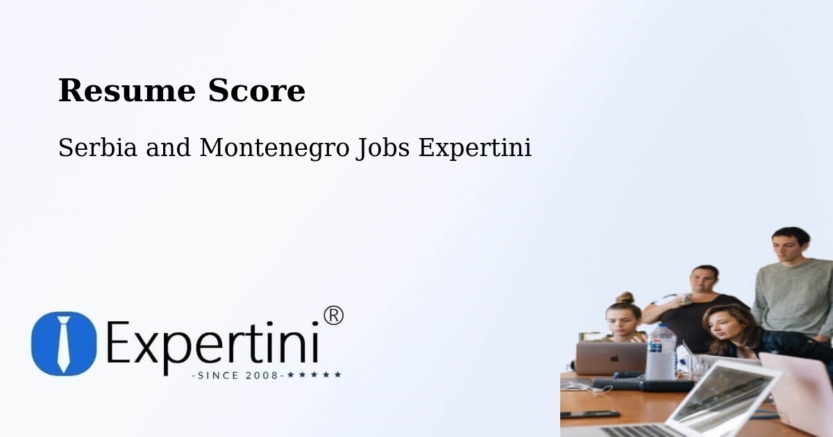 Resume Score & Job Description Match Tool – Alma - Serbia and Montenegro Jobs Expertini